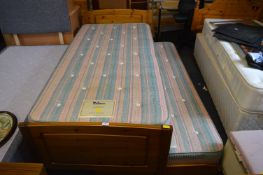 Pine Trundle Bed with Ralyon Cotswold Sprung Singl