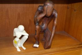 Two Sculptures of Thinkers