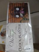 *Four Seasons Vintage Clock Planter