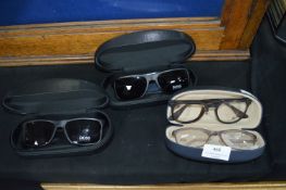 Two Pairs of Hugo Boss Sunglasses and Two Pairs of