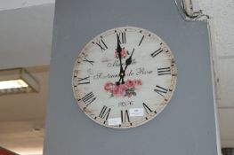 Rose Floral Wall Clock