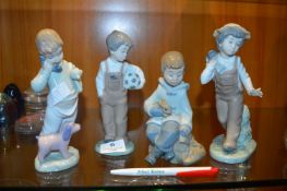 Four Lladro Nao Figurines (One AF)
