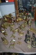 Brass Horse Ornaments, etc.