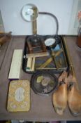 Collectibles; Thermometers, Dominoes, Gauges, etc.