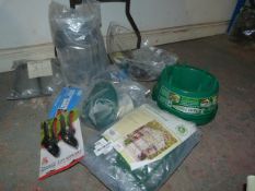 *Garden Accessories Including Greenhouse Cover, Pruner Set, Plant Halos, Bird Feeders, etc.