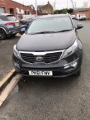 Kia Sportage 2 CRDI REG: PK61 FNV MOT: 06/04/22 - Non Runner Based offsite