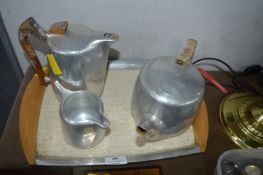 Picquot Ware Tray and Tea Set