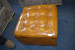 Leatherette Pouffe