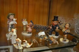 Four Goebbels Figurines, Three Wade Tortoises, etc