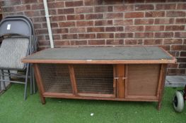 Wooden Rabbit Hutch