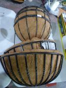 *Five Hay Rack Style Wall Planters with Lining