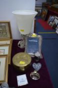 Decorative Lamp plus EPNS Photo Frame etc.