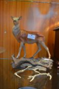 Beswick Figure of a Stag (some damage to antlers)