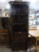Oak Corner Unit with Cupboard