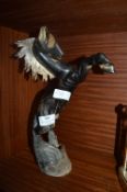 Carved Horn Horse