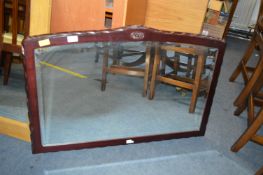 Dark Framed Beveled Edge Wall Mirror