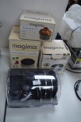 Three Boxed Magimix Accessories plus Blade Unit