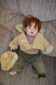 Leonardo Collection Bisque Headed Doll