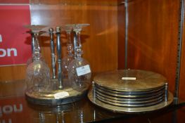 EPNS Placemat Set plus Wine Glass Stand