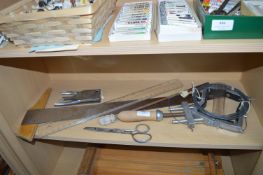 Artists Tools Including Picture Framing Clamp, etc