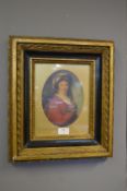Reproduction Gilt Frame with Portrait of a Lady