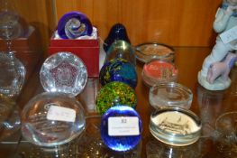 Twelve Glass Paperweights