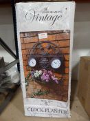 *Four Season Vintage Clock Planter