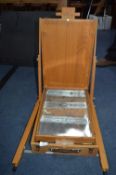 Beech Wood Portable Easel Including Paint Drawer