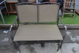 Metal Framed Rocking Two Seat Garden Seat