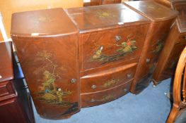 1930's Cocktail Cabinet with Chinese Motif