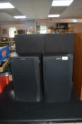 Pair of Sony and Hitachi Audio Speakers