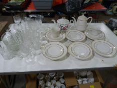 Box of Assorted China and Glassware