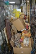 Cage of Household Goods; Mirrors, Soft Toys, Foot