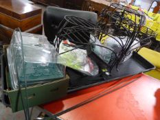 *Long Seed Tray, Secateurs, Metal Plant Stands, etc.