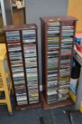Two CD Racks and Contents