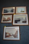 Five Jack Rigg Hull Prints