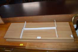 Pair of Beech Effect Floating Shelves