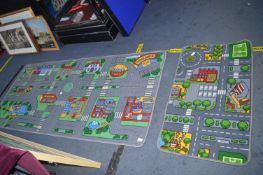 Child's Street Car Play Mat Set