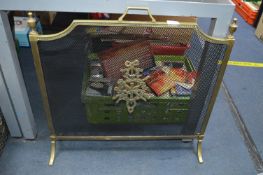 Vintage Brass Fireguard