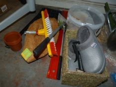 *Garden Accessories Including Brush, Seed Tray, Cloggies, Garden Tool Rack, Suet Balls, etc.