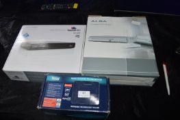 Boxed Alba DVD Player plus Mini TV Receiver, etc.