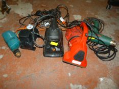 Power Tools; Heat Gun, Drill, Dirt Devil, Sander