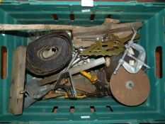 Mixed Box of Tools and Sundries Including Spanners