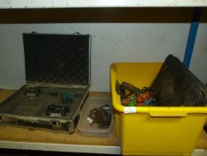 Makita Drill and a Box of Spanners, Allen Keys, et