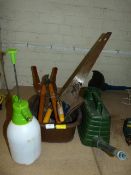 Garden Tools; Sprayer, Watering Can, Sheers, etc.