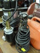 BA400 Submersible Pump, Inspection Lamp and a Petrol Can