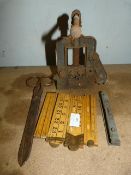 Rabone Rulers, Glass Spirit Level and Record 91.5