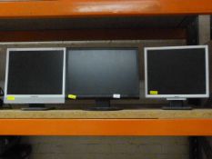 Three Computer Monitors