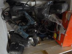 Box of Assorted Power Tools