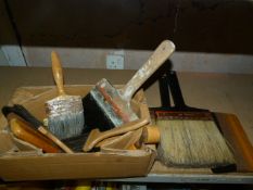 Box of Wallpapering Brushes
